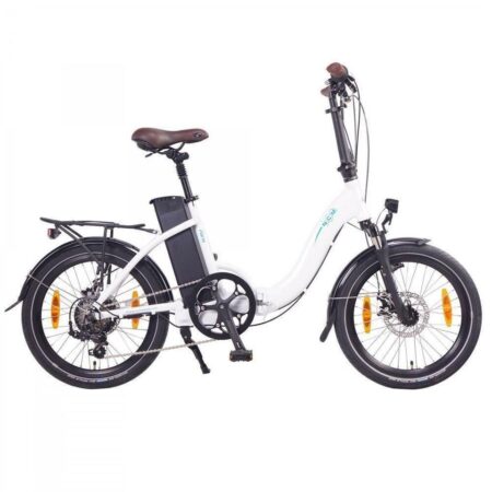 VÉLO ÉLECTRIQUE PLIANT NCM PARIS BLANC – 20″, 250W, BATTERIE 36V 15AH