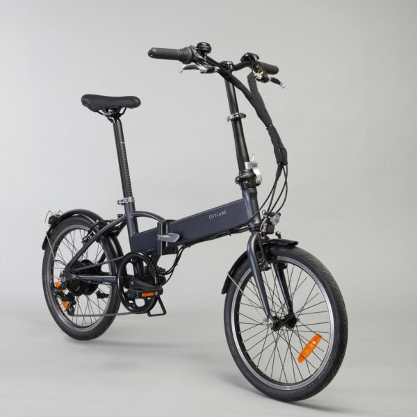 VELO PLIANT A ASSISTANCE ELECTRIQUE TILT 500 GRIS NOIR – Image 2