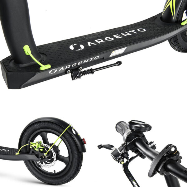 TROTTINETTE ÉLECTRIQUE HYBRIDE CROSS ARGENTO ACTIVE BIKE - MOTEUR 350W – Image 4