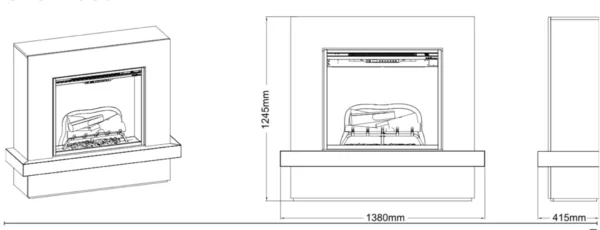 CHEMINÉE ÉLECTRIQUE SHERWOOD – DIMPLEX – Image 8