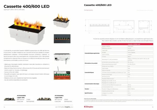 Insert électrique Cassette 400 Bûches – Image 9