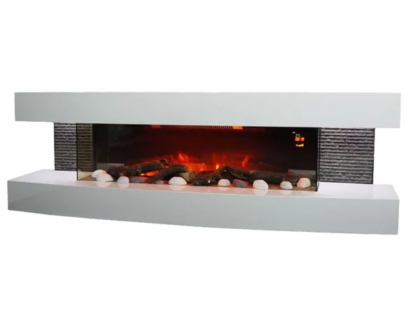 CHEMINÉE ÉLECTRIQUE DESIGN LOUNGE 3XL BLANCHE – Image 2
