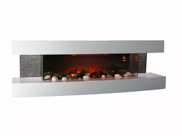 CHEMINÉE ÉLECTRIQUE DESIGN LOUNGE 3XL BLANCHE – Image 5