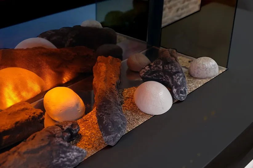 CHEMINÉE ÉLECTRIQUE DESIGN LOUNGE NOIRE – Image 4