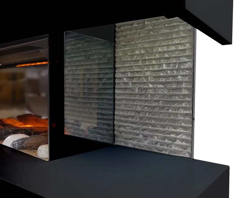 CHEMINÉE ÉLECTRIQUE DESIGN LOUNGE NOIRE – Image 5