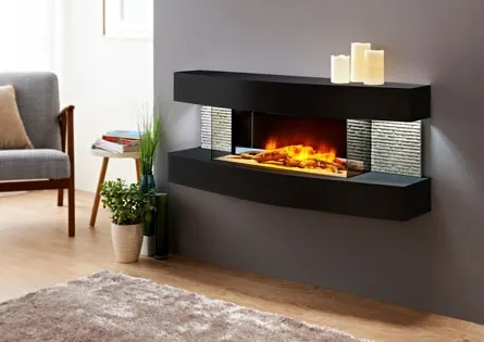 CHEMINÉE ÉLECTRIQUE DESIGN LOUNGE NOIRE