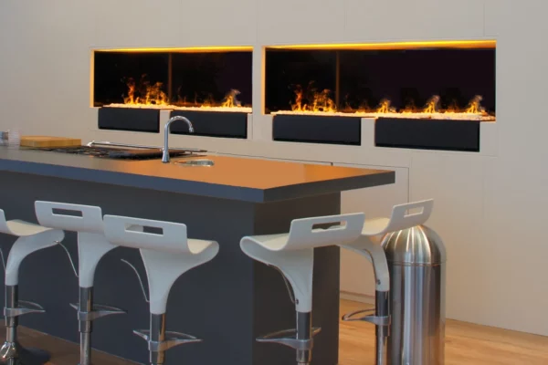 FOYER ENCASTRABLE UNIVERSEL DÉCORATIF OPTIMYST CASSETTE L NOIR – DIMPLEX – Image 2