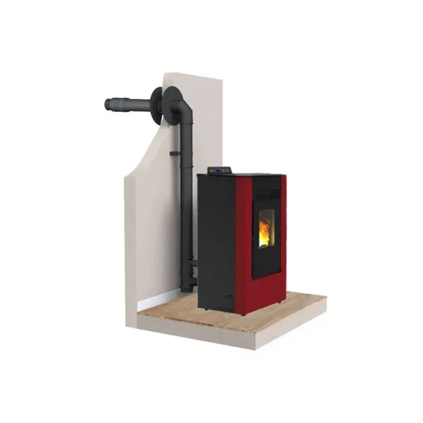 PACK Poêle à granulés C9 FIREMATIC + Kit ventouse Dinak – Image 2