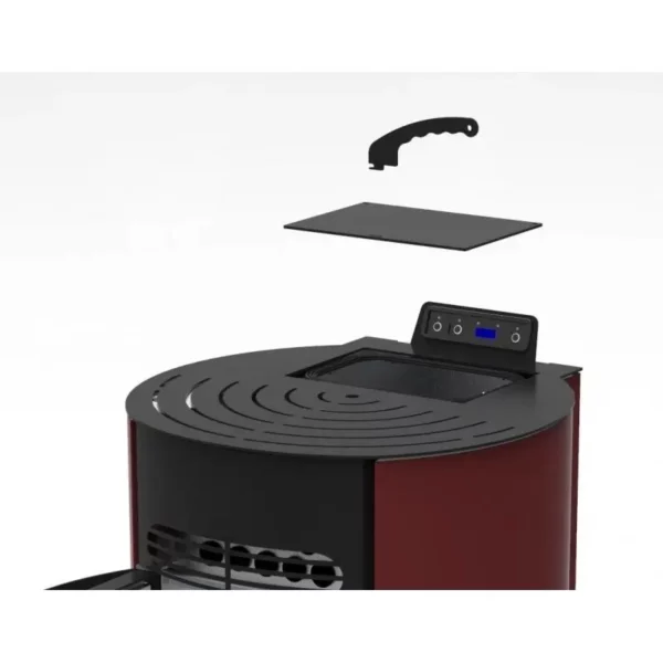 PACK Poêle à granulés rond R9 FIREMATIC + Kit ventouse Dinak – Image 8