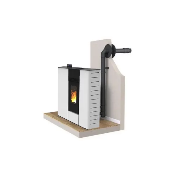 PACK Poêle à granulés S11 FIREMATIC + Kit ventouse Dinak – Image 2