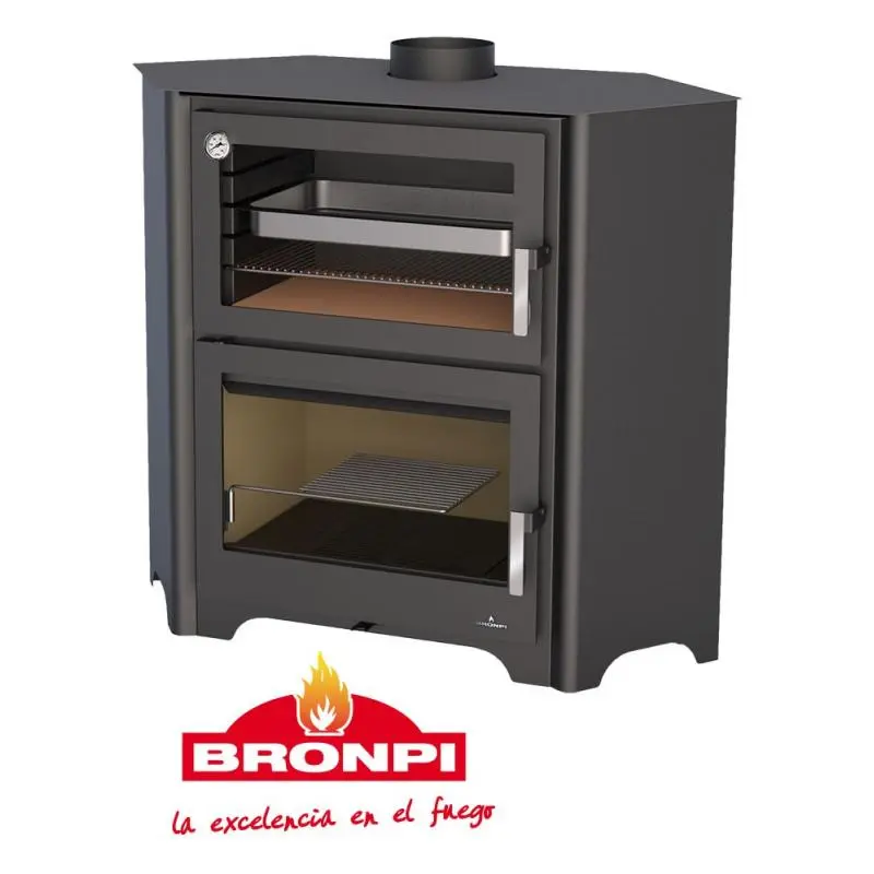 Poêle à bois avec four – BRONPI Murano – R 14 kW – Image 3