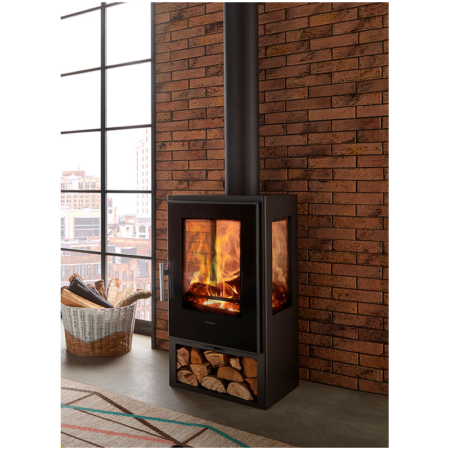 Poêle à bois avec prise d’air externe – PANADERO Condor 3V 8 kW