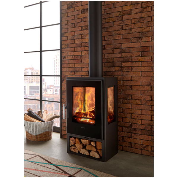 Poêle à bois avec prise d’air externe – PANADERO Condor 3V 8 kW