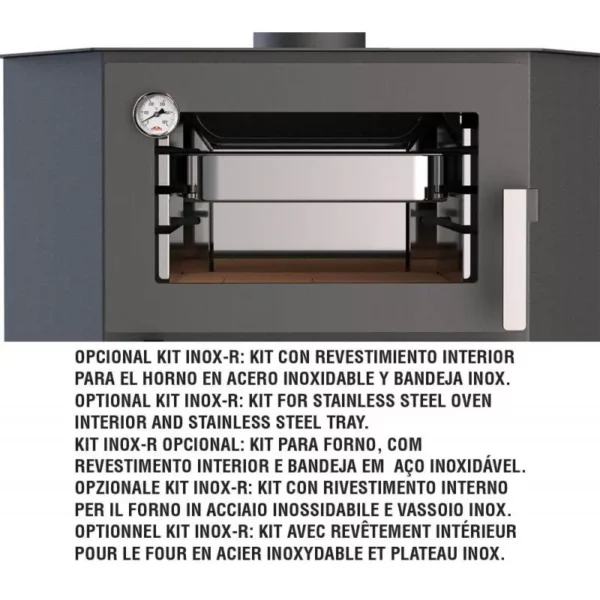 Poêle à bois d’angle avec four – BRONPI Lerma – H 9 kW – Image 9