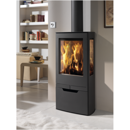 Poêle à bois avec prise d’air externe – PANADERO Zinc 8 kW
