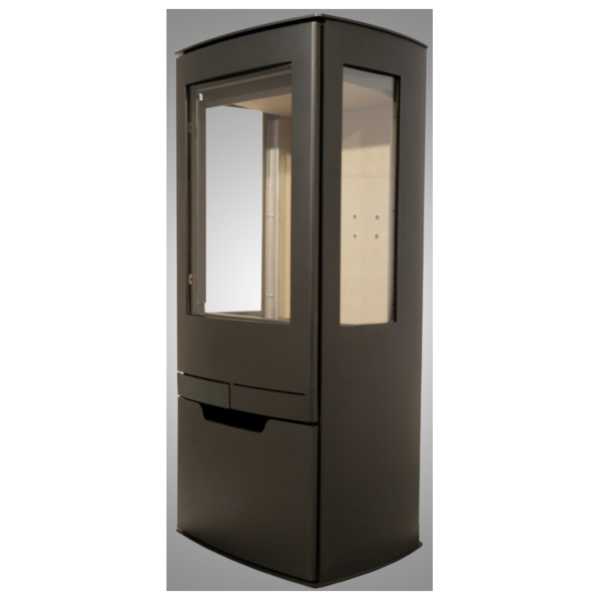 Poêle à bois avec prise d’air externe – PANADERO Zinc 8 kW – Image 4