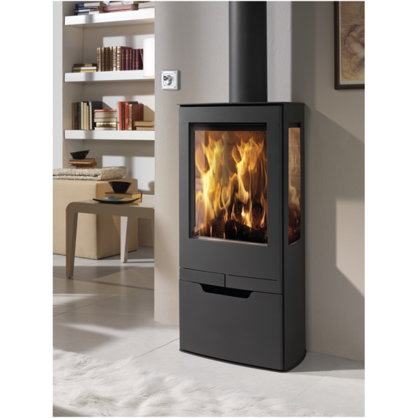 Poêle à bois avec prise d’air externe – PANADERO Zinc 8 kW – Image 2