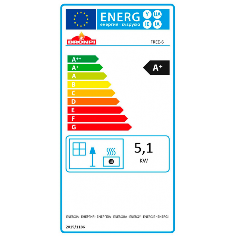 Poêle à granules ventilé extra plat – EXTRAFLAME Luisella 5 kW – Image 2