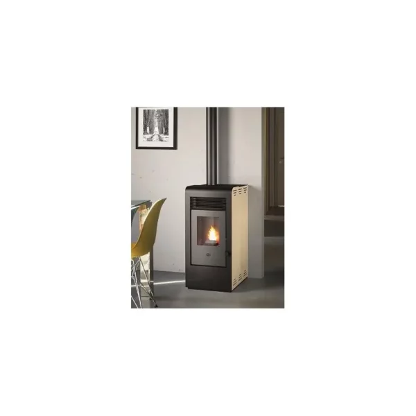 Poêle à granules ventilé – EVACALOR Rita 9,5 kw Ivoire – Image 3