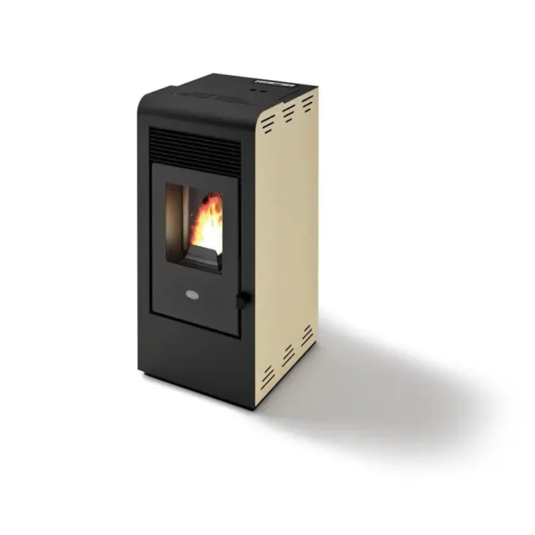 Poêle à granules ventilé – EVACALOR Rita 9,5 kw Ivoire – Image 2
