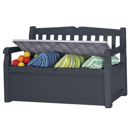 Coffre-Banc de jardin résine Keter Bogota 265L gris