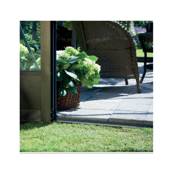 Serre adossée en verre trempé Veranda anthracite 6.6 m² + embase - Juliana – Image 12