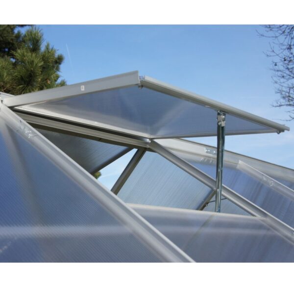 Serre polycarbonate Diamant grise 7.20 m² + base - Châlet-Jardin – Image 7