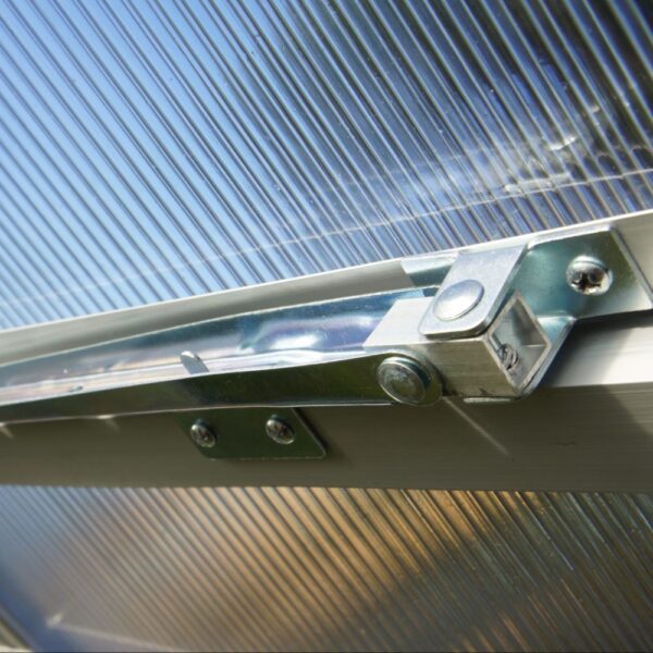 Serre polycarbonate Diamant grise 7.20 m² + base - Châlet-Jardin – Image 9