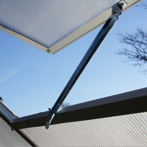 Serre polycarbonate Diamant grise 7.20 m² + base - Châlet-Jardin – Image 11