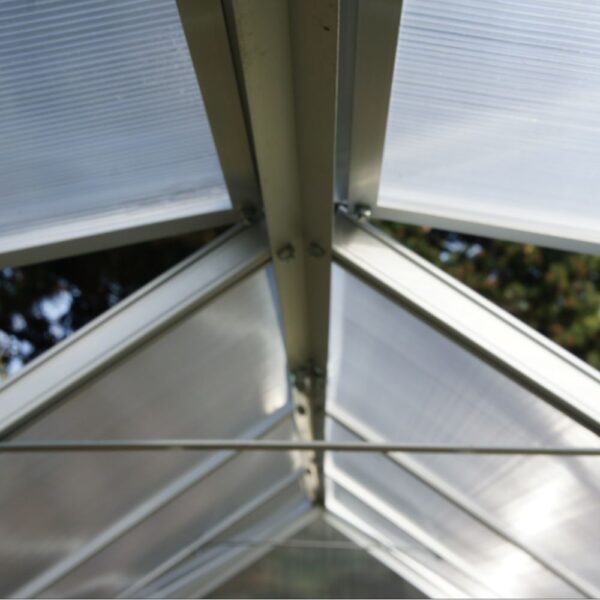 Serre polycarbonate Diamant grise 7.20 m² + base - Châlet-Jardin – Image 12