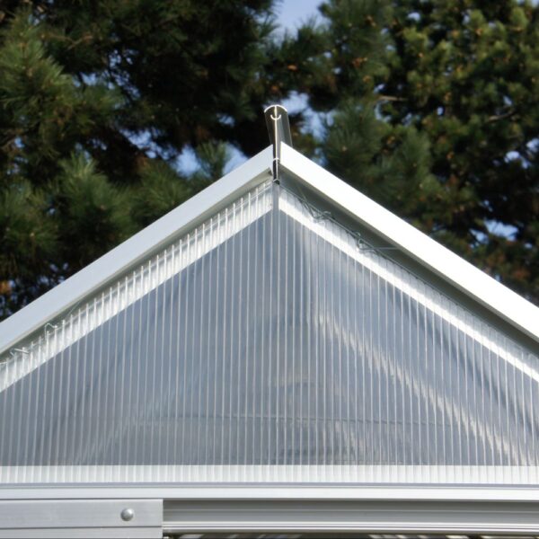 Serre polycarbonate Diamant grise 7.20 m² + base - Châlet-Jardin – Image 13