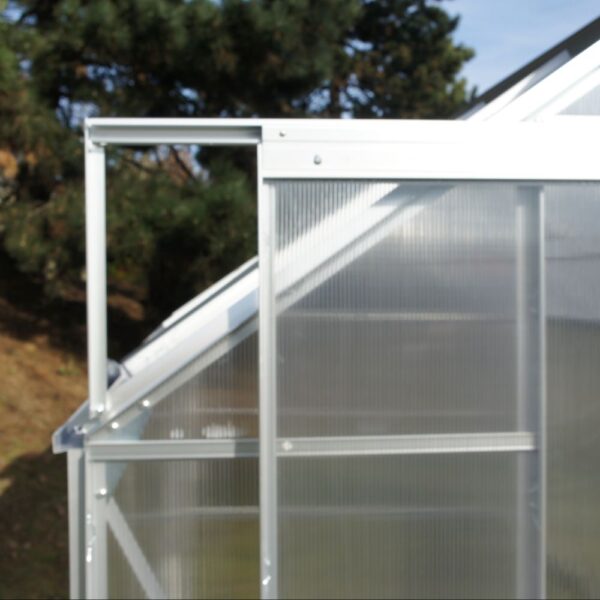 Serre polycarbonate Diamant grise 7.20 m² + base - Châlet-Jardin – Image 14