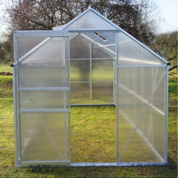 Serre polycarbonate Diamant grise 7.20 m² + base - Châlet-Jardin – Image 2