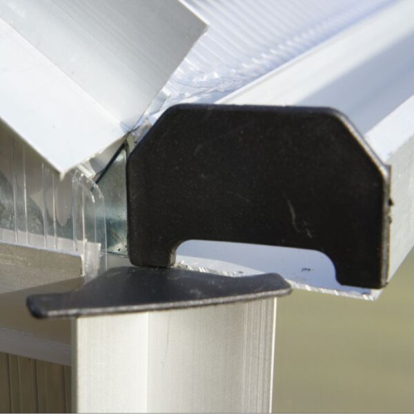 Serre polycarbonate Diamant grise 7.20 m² + base - Châlet-Jardin – Image 5