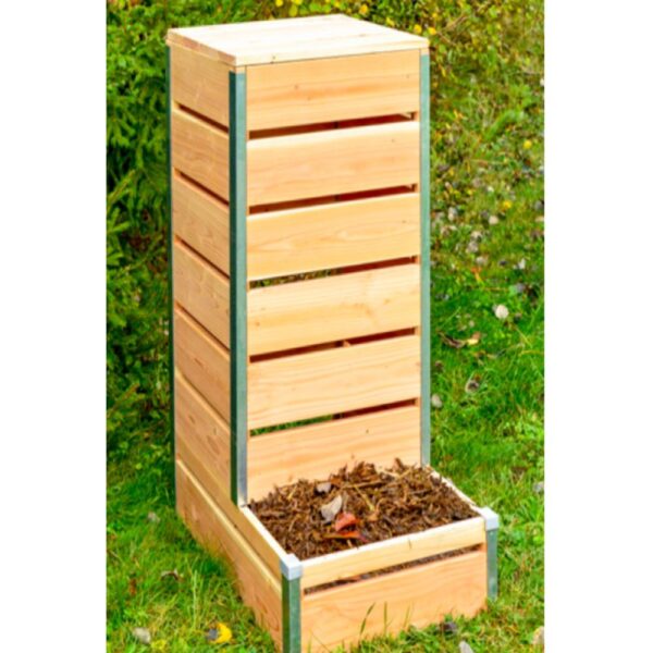 Composteur en bois Design à accès direct petit modèle – Image 2