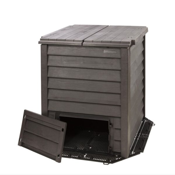 Composteur GARANTIA Thermo-Wood 400 L gris anthracite + grille de fond – Image 4
