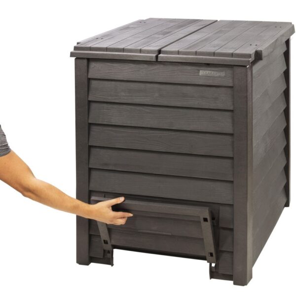 Composteur GARANTIA Thermo-Wood 600 L gris anthracite + grille de fond – Image 26