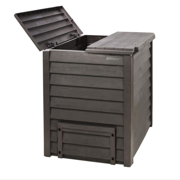 Composteur GARANTIA Thermo-Wood 600 L gris anthracite + grille de fond – Image 3