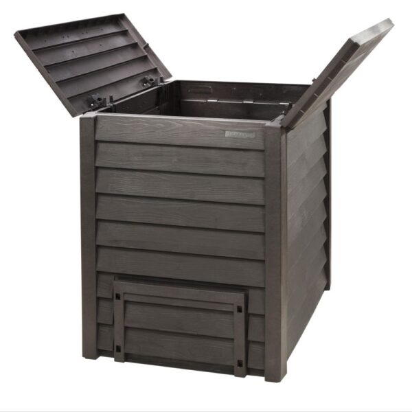 Composteur GARANTIA Thermo-Wood 600 L gris anthracite + grille de fond – Image 4
