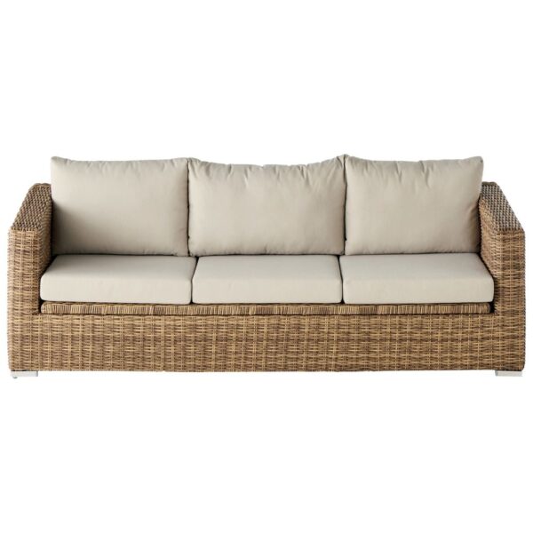 Canapé de jardin avec coffre CORFOU 3 places - Ecloz