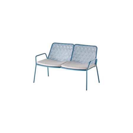 Banc de jardin 2 Pers. Tendance bleu cobalt - Ecloz