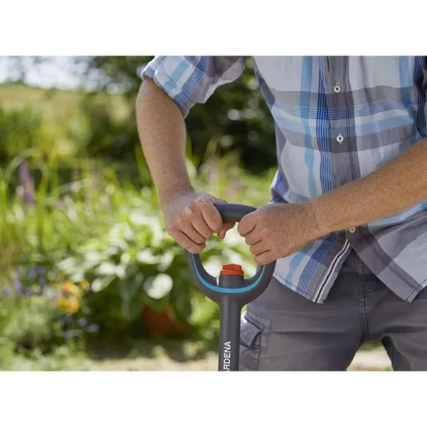 Bêche Télescopique Ergoline: Bêche de Jardin en Acier pour Bêcher et Creuser, avec Repose-Pieds et Manche Ergonomique, Poignée en D – Image 4