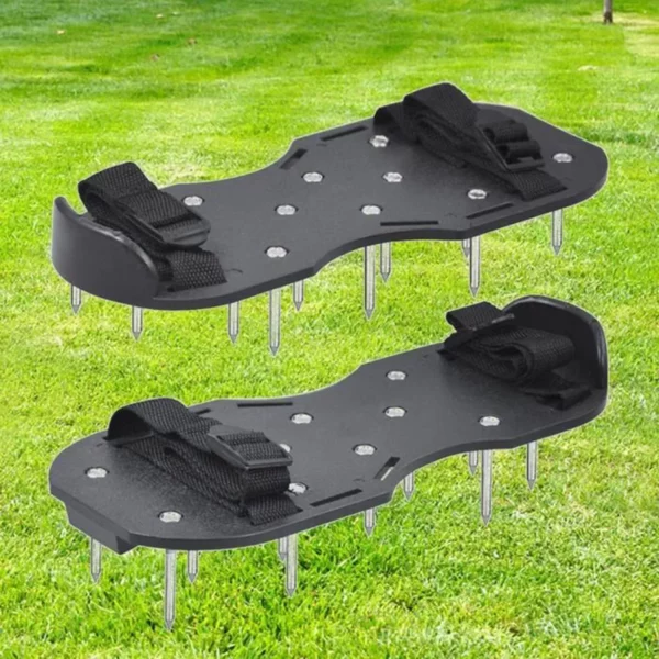 Chaussures d'aérateur de pelouse, Chaussures de scarificateur d'aérateur de pelouse réutilisable MAGT Outils de desserrage d'he A335 – Image 2