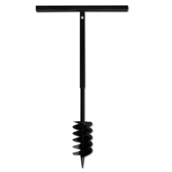 Fdit Tarière de sol avec manche 120 mm et tube d'extension 5 m AcierFDI7063373566583 – Image 4
