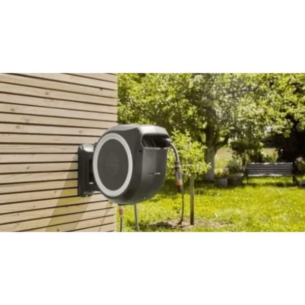 GARDENA Dévidoir automatique mural RollUp® XL liseret blanc – Longueur 35m – Ø13mm – Kit complet – Garantie 5 ans (18632-20) – Image 5