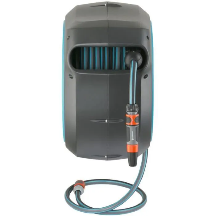 GARDENA Dévidoir automatique mural RollUp XL liseret bleu – Longueur 35m – Ø13mm – Kit complet – Garantie 5 ans (18630-20) – Image 3