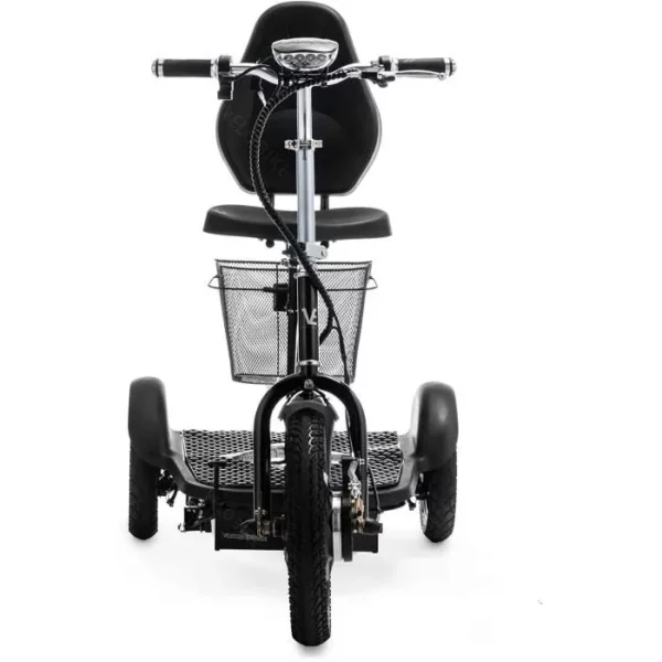 VELECO Scooter électrique 3 Roues 750W Mobylette Senior Handicapé (Argent) – Image 2