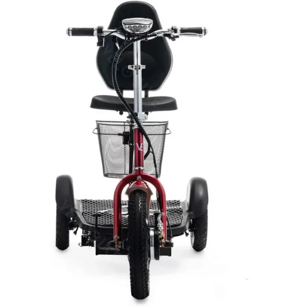 VELECO ZT16 750W Scooter électrique 3 Roues Mobylette Senior Handicapé 750W (Rouge) – Image 4