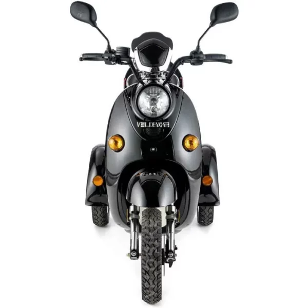 VELECO ZT63 Scooter électrique 3 roues Style rétro Senior Handicapé e-scooter 60V 650W NOIR – Image 2
