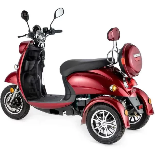 VELECO ZT63 Scooter électrique 3 roues Style rétro Senior Handicapé e-scooter 60V 650W – Image 4